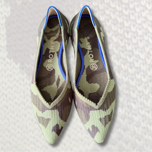 Rothy's Shoes - Rothy's Green and Brown Camouflage Flats